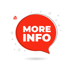 More information speech bubble icon sign symbol template. Flat minimal trend modern faqs logotype graphic art design isolated on white background. Concept of message or label like new knowledge.