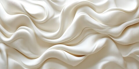 Fototapeta premium Abstract ivory fabric waves, elegant, soft, smooth, luxurious texture.