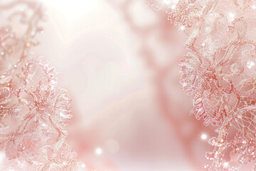 A Whimsical Valentine Background: Soft Light Rose Tones of Romance