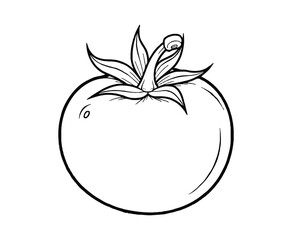 Tomato Vegetable Coloring Page for Kids