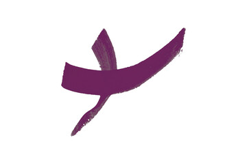 Dark purple watercolor background. Artistic hand paint. Isolated on transparent background.
