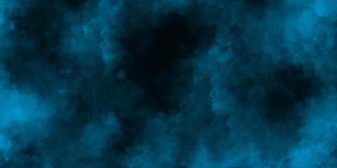 blue dark black with dark blue blurred background with grunge stains, Blue background with abstract blue smoke and clouds, navy blue watercolor paper texture background clouds or fog.