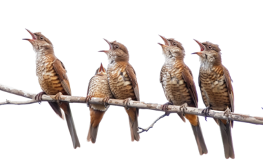 Calling Cuckoos on transparent background PNG.