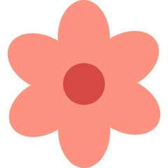flower with color hand draw style