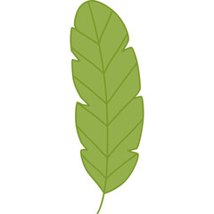Green leaf cartoon clipart for decoration
