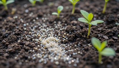Small Seedling Emerging from Soil