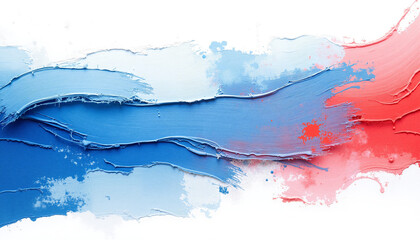 Obraz premium Vibrant blue and red abstract brushstroke texture 