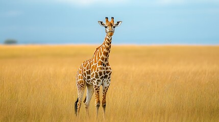 Giraffe in African Savanna