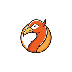 cartoon bird isolated