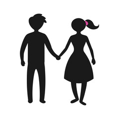 silhouette of a couple