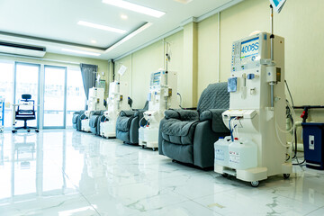 Equipment Dialysis machines in hospitals