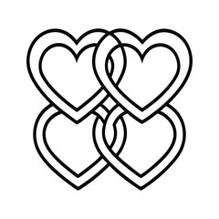 valentine heart with a heart