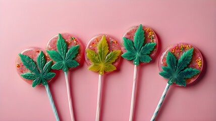 candy canes on a wooden background
