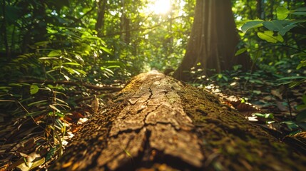 Fototapeta premium Forest Protection Laws: Pushing for enhanced legislation to prevent illegal logging and deforestation, protecting forests and biodiversity for the environment’s future. 