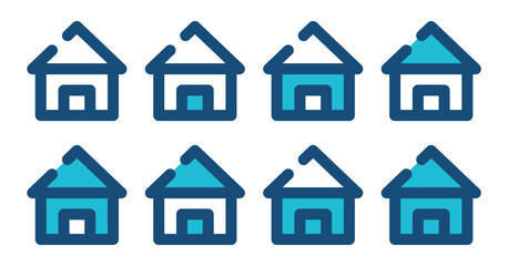Home icon set
