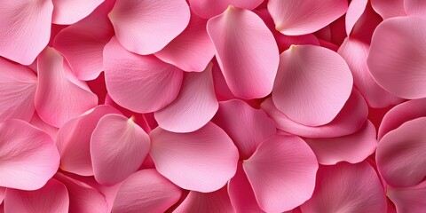 Fototapeta premium Delicate pink rose petals floral arrangement close-up soft texture natural beauty serenity