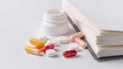 Antiretrovirals HIV and AIDS drugs Concepts, Patient Journal Documenting Antiretroviral Therapy with Capsules and Tablets for Health Tracking
