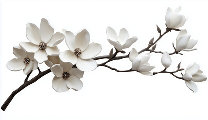 white magnolia flower