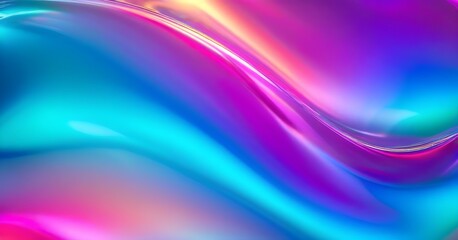 Iridescent neon background, holographic abstract soft pastel colors backdrop