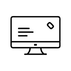 computer monitor with mouse