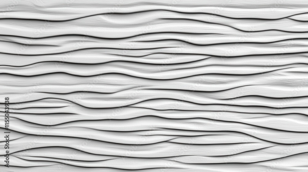 Poster abstract wavy monochrome geometric minimal textured background with smooth layered fluid lines and f