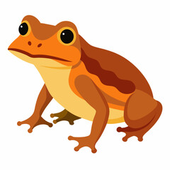 A realistic full-body image of the common coqui frog, showcasing its detailed features and vibrant colors.