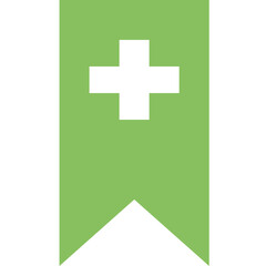 Fototapeta premium Add-filled bookmark icon design