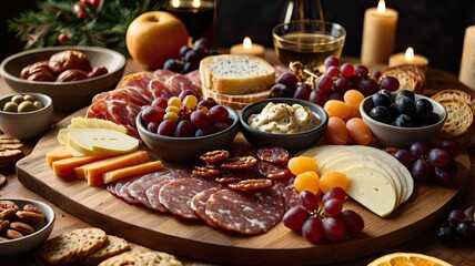 christmas cookies with chocolate and nuts