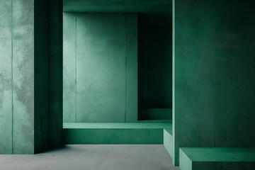 Dark green Concrete textured background to your concept or product