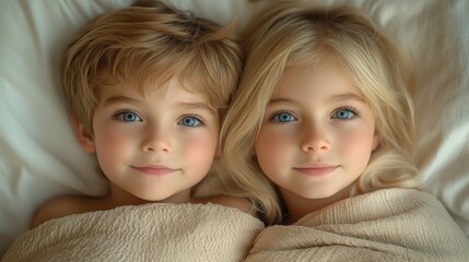 Adorable Siblings Napping Together