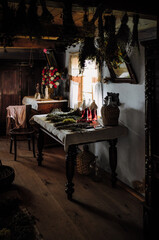 country cottage, village, rural life, farm, homestead, bedroom, fields