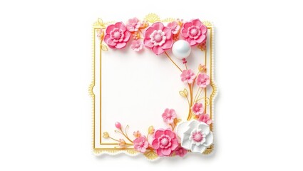 Elegant Floral Wedding Invitation - A graceful greeting card design featuring vibrant flowers, perfect for weddings and special occasions.