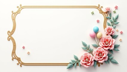 Elegant Floral Wedding Invitation - A graceful greeting card design featuring vibrant flowers, perfect for weddings and special occasions.