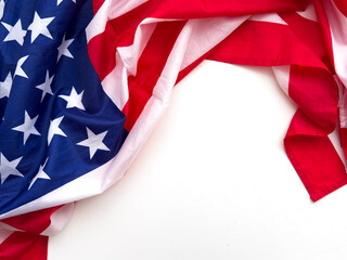 Fototapeta premium close up of a part of the American flag