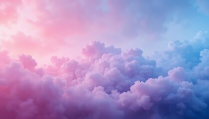 Obraz premium Pink and Purple Cloudscape Heavenly View