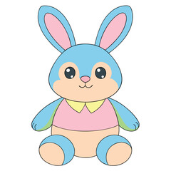 Celebrate Easter Day with this delightful collection of graphic elements in vector illustration style. Featuring Easter eggs, bunnies, spring flowers, and festive decorations