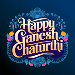 happy ganesh chaturthi social media poster 