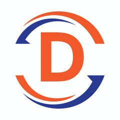 Fototapeta premium Initial Monogram D Logo Design. Business And Company Symbol Vector Template