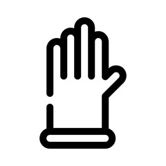 Obraz premium gloves line icon