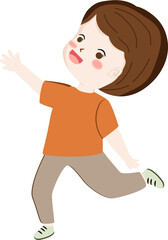 Cartoon Character of a Young Boy
