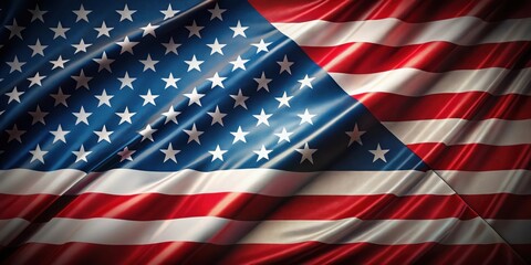 Fototapeta premium American Flag with Triangular Fold , flag waving, patriotic, flag waving, patriotic, patriotism