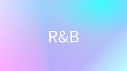 R&B (R&B（リズム・アンド・ブルース）) のグラデーション背景イラスト