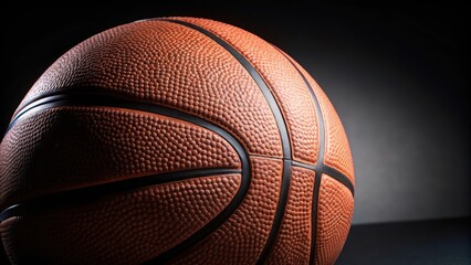 Close-up view of a standard basketball isolated. rendering, basketball, isolated, sports, close-up, equipment, game, sphere, play