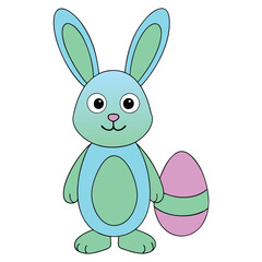 easter bunny with egg