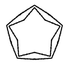 Black line and shape 