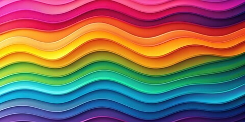 Colorful wallpaper with wavy shapes filled with gradient colors, wavy, shapes, colorful, gradient, wallpaper, background