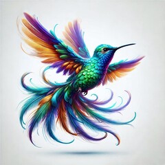 hummingbird in flight