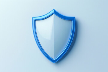 shield protection shield, 3d shield blue theme