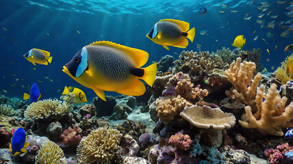 Obraz premium Under of the sea enviroment