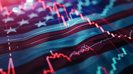 The American Flag and Graphs - Powered by Adobe